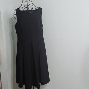 ModCloth Black Fit & Flare Dress Women’s 1X Sleeveless A-Line Classic Retro